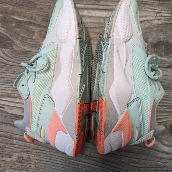 Puma RS-X women's running athletic shoes mint green pink Sz 7 - Picture 6 of 8